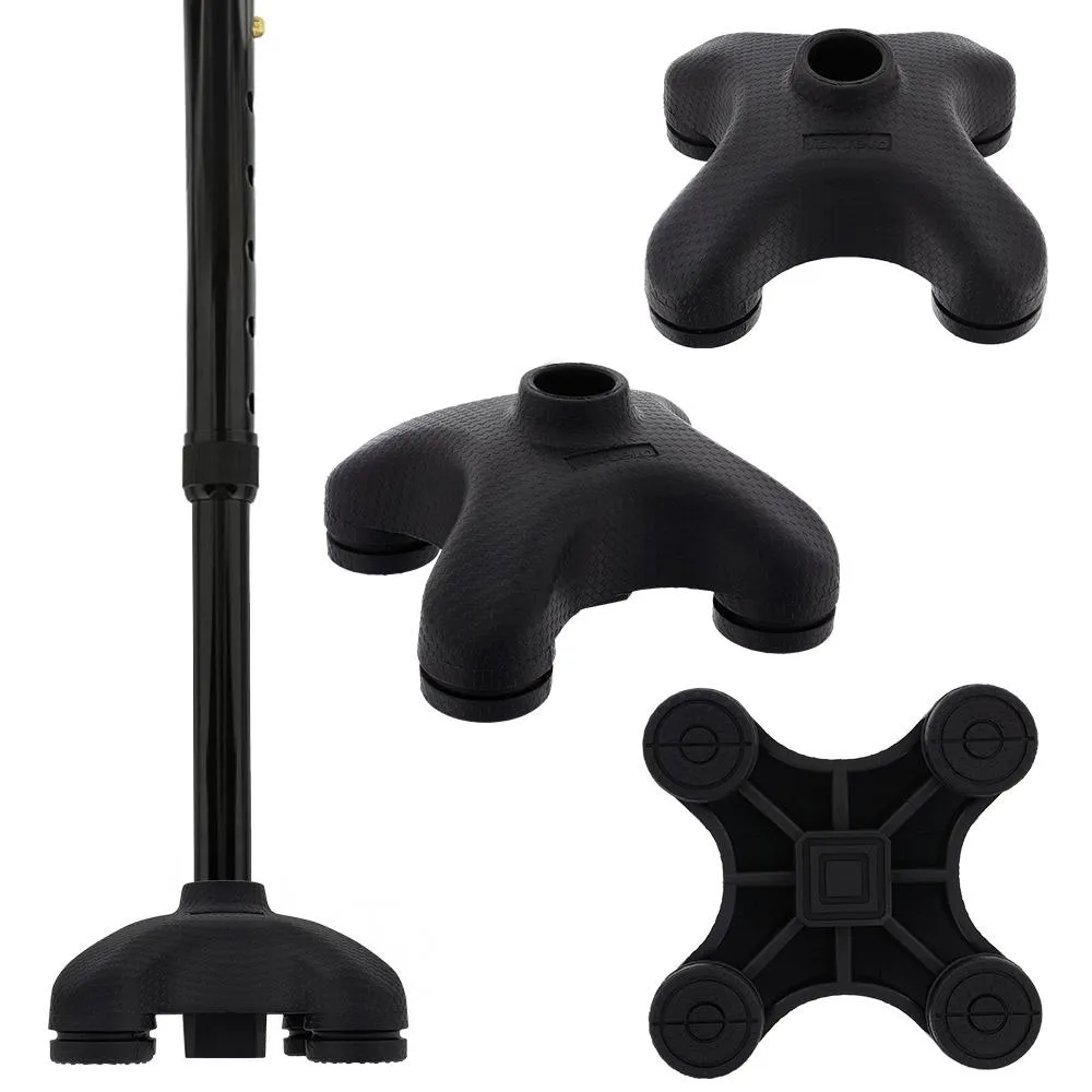 EZ Get-Up From Seat Cane: Extra Grip w/ SafeTBase Tip