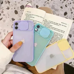 Frosted frame lens Silicone phone case