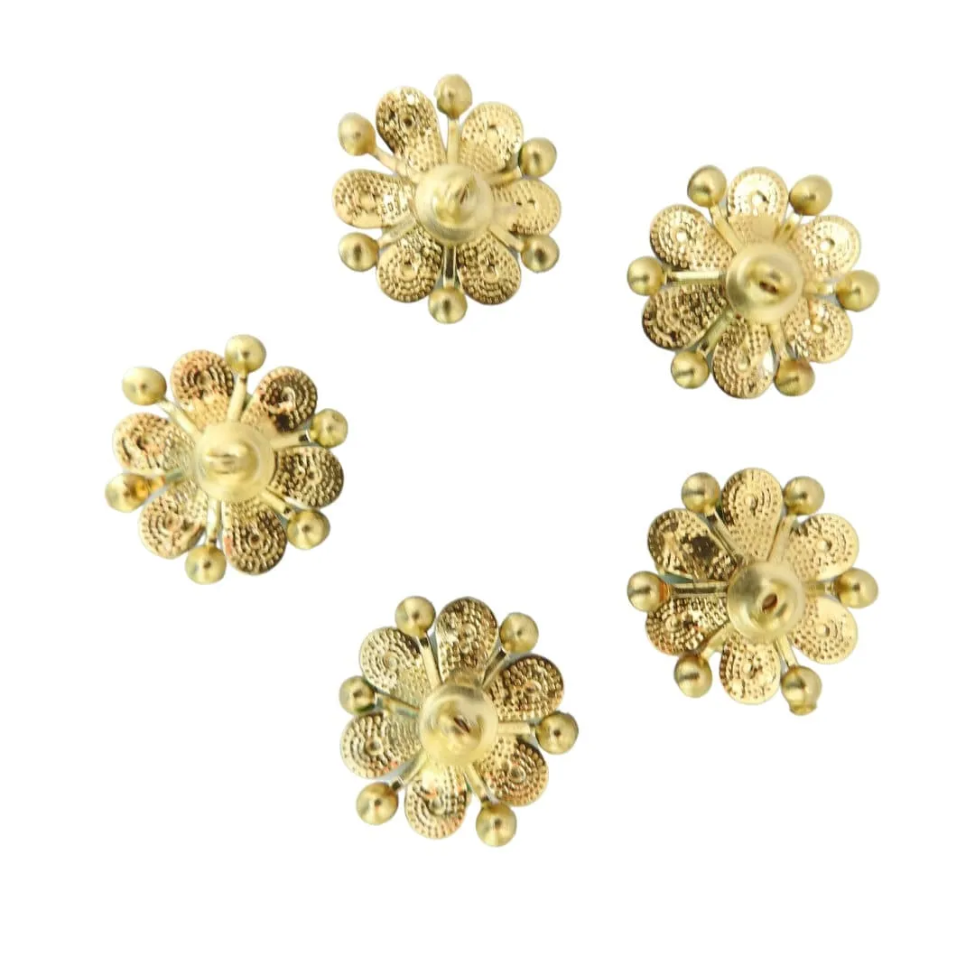Green Flower Decorative Buttons