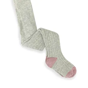 Grey Baby And Toddler Non Slip Super Soft Ribbed Tights