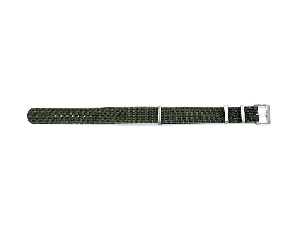 Hitori Green Woven Military Nylon  Strap