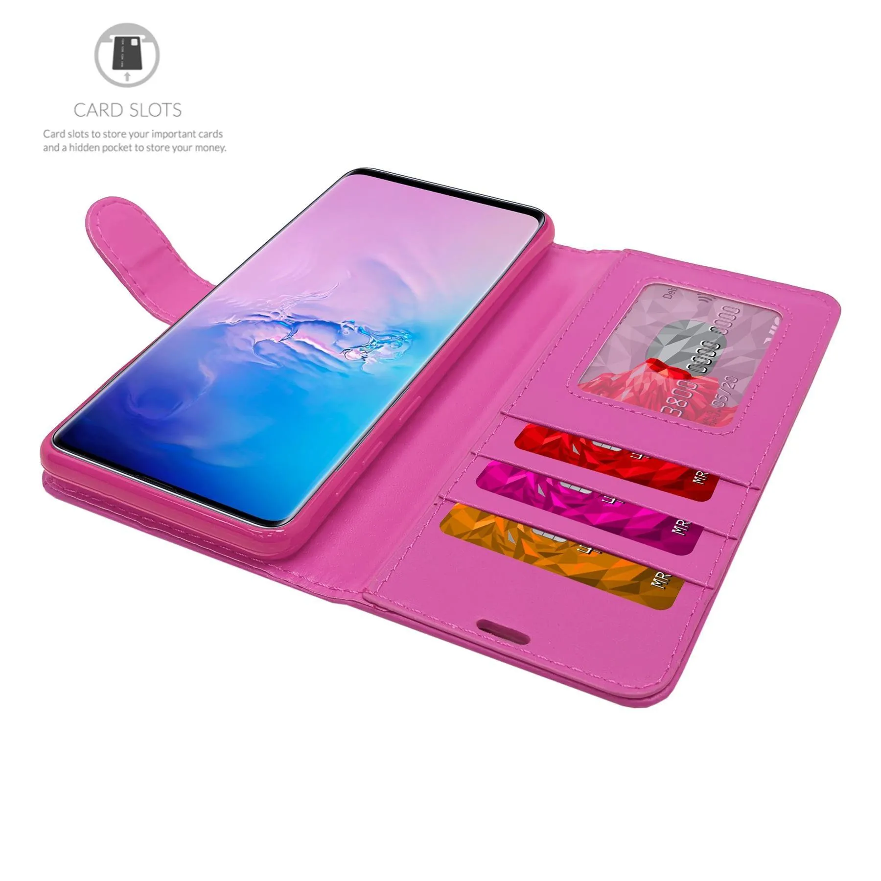 Huawei Y611 Compact Flip Folio Book Wallet Case