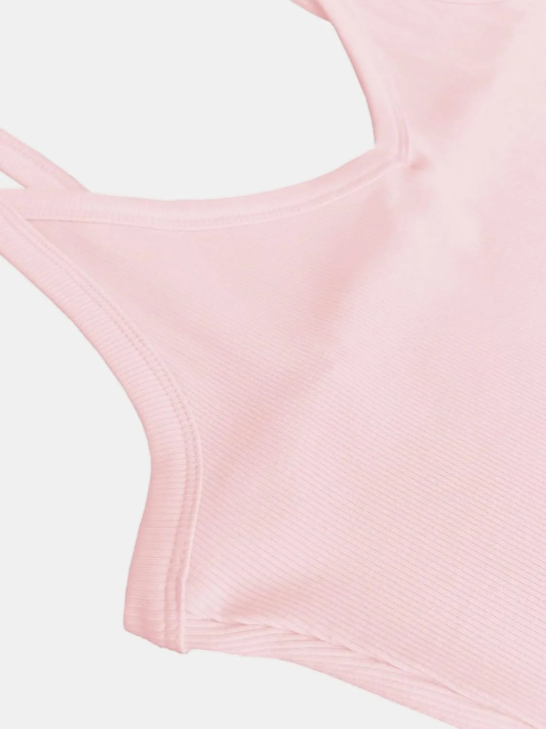 iGENJUN Womens Spaghetti Strap V-Neck Ribbed Tank Tops for Women 2025 Slim Fitted Soft Camisole Basic Layering Shirts