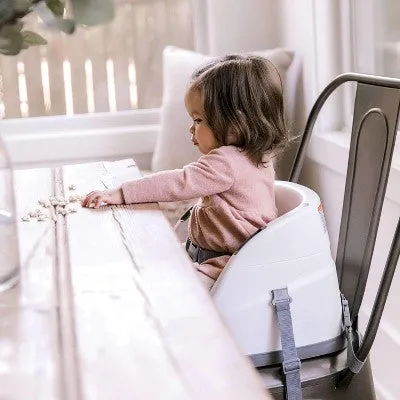 Ingenuity Baby Base 2-in-1 Booster Feeding and Floor Seat with Self-Storing Tray - Slate