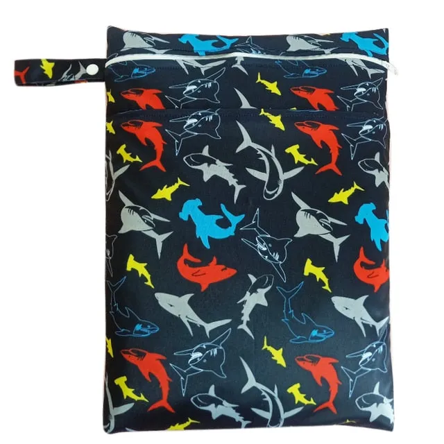 Large Wet Bags: Fun Prints and Dual Zippers for Practical Storage