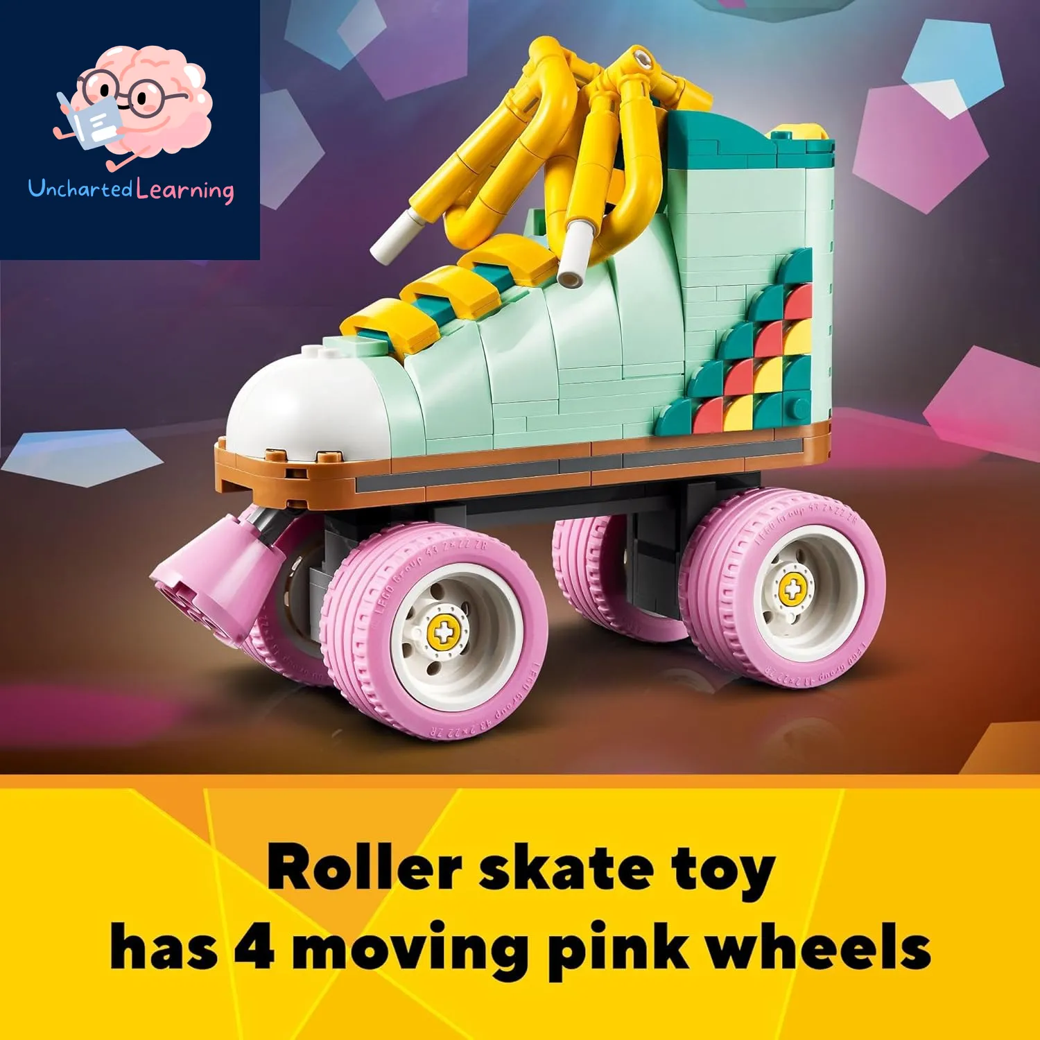 LEGO Creator 3-in-1 Retro Roller Skate (31148) – Build a Skate, Boom Box,