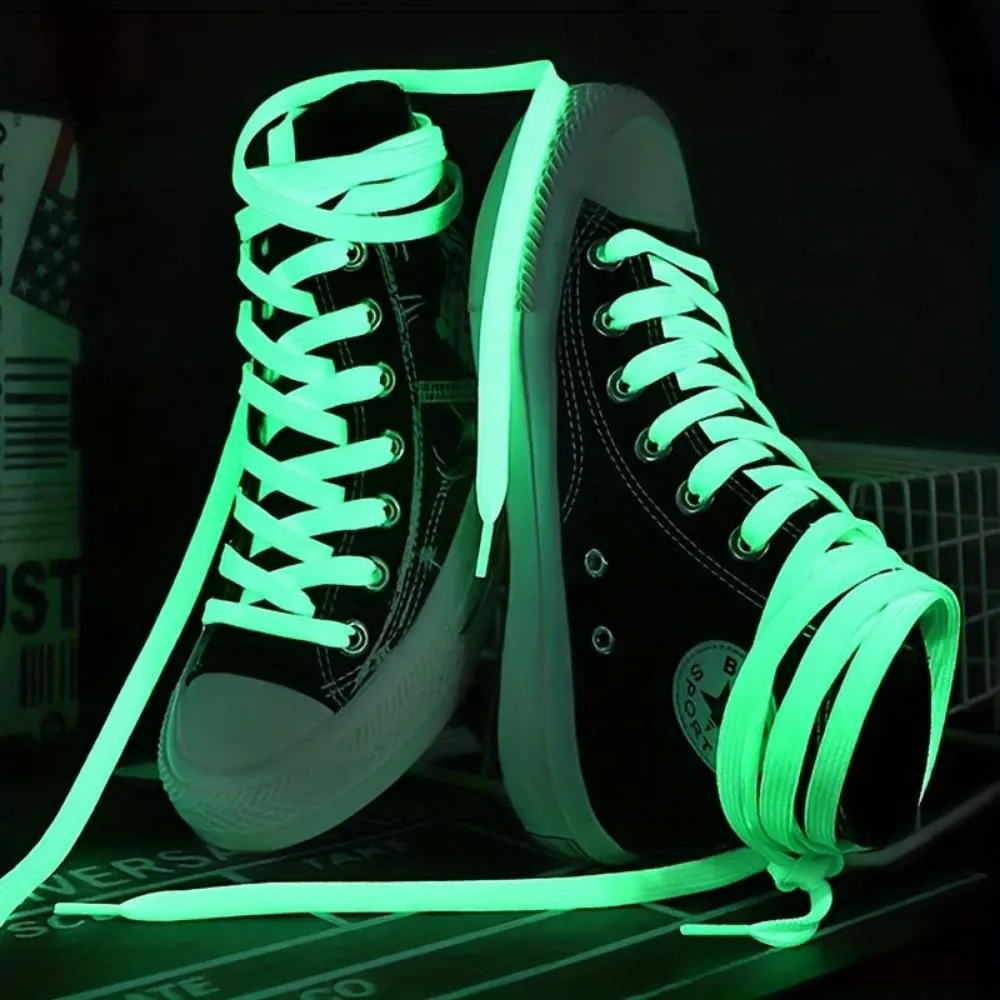 luminous shoelaces sports glow into dark night uplighting viral shoe laces ✈️ free.shipping