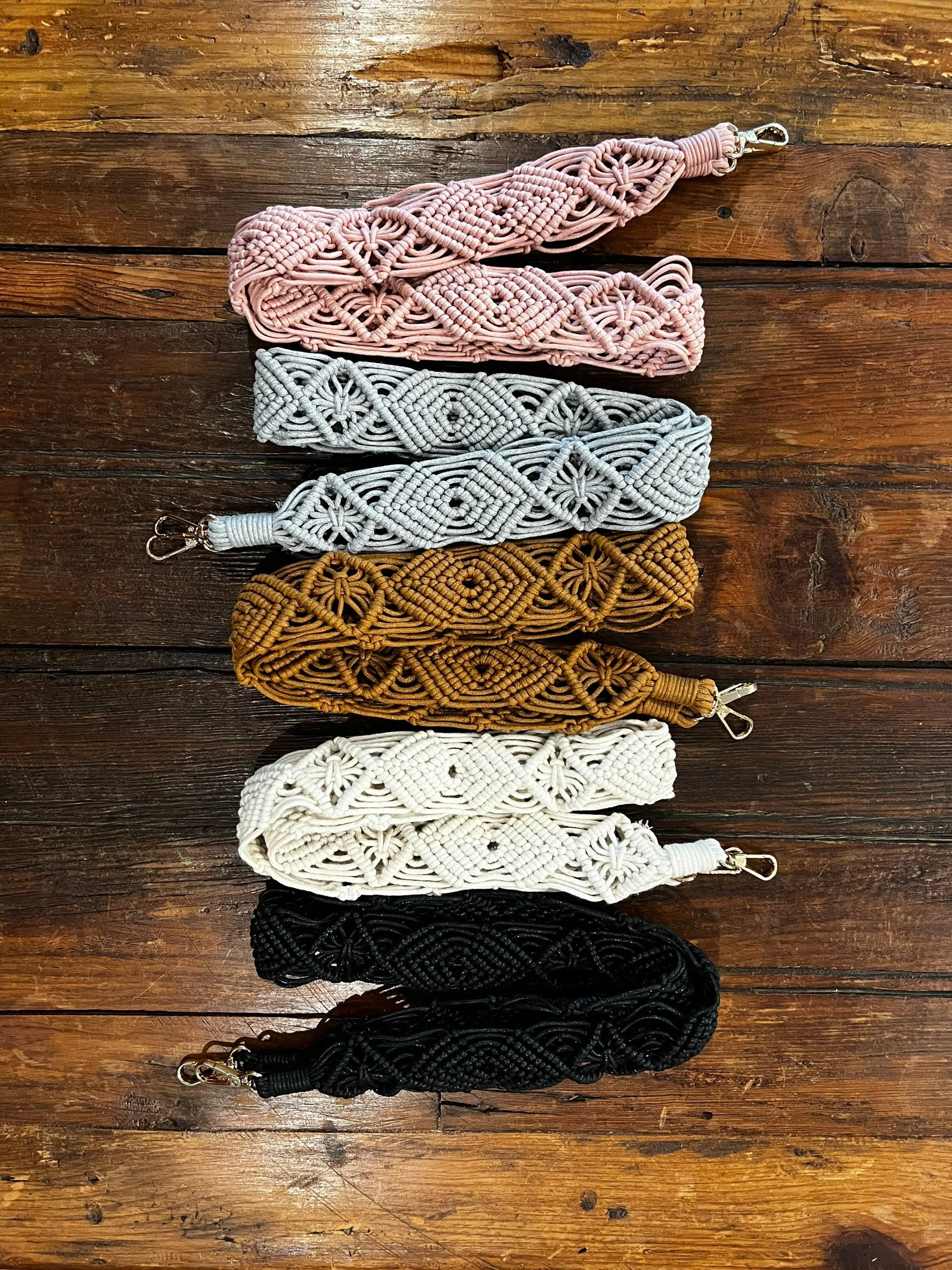 Macrame Crossbody Strap, Macrame Shoulder Strap, Detachable Shoulder Strap, Canvas Purse Strap, Adjustable Bag Strap, camera strap
