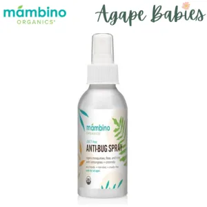 Mambino Organics Anti-Bug Repellent Spray – Lemongrass   Citronella 120ml