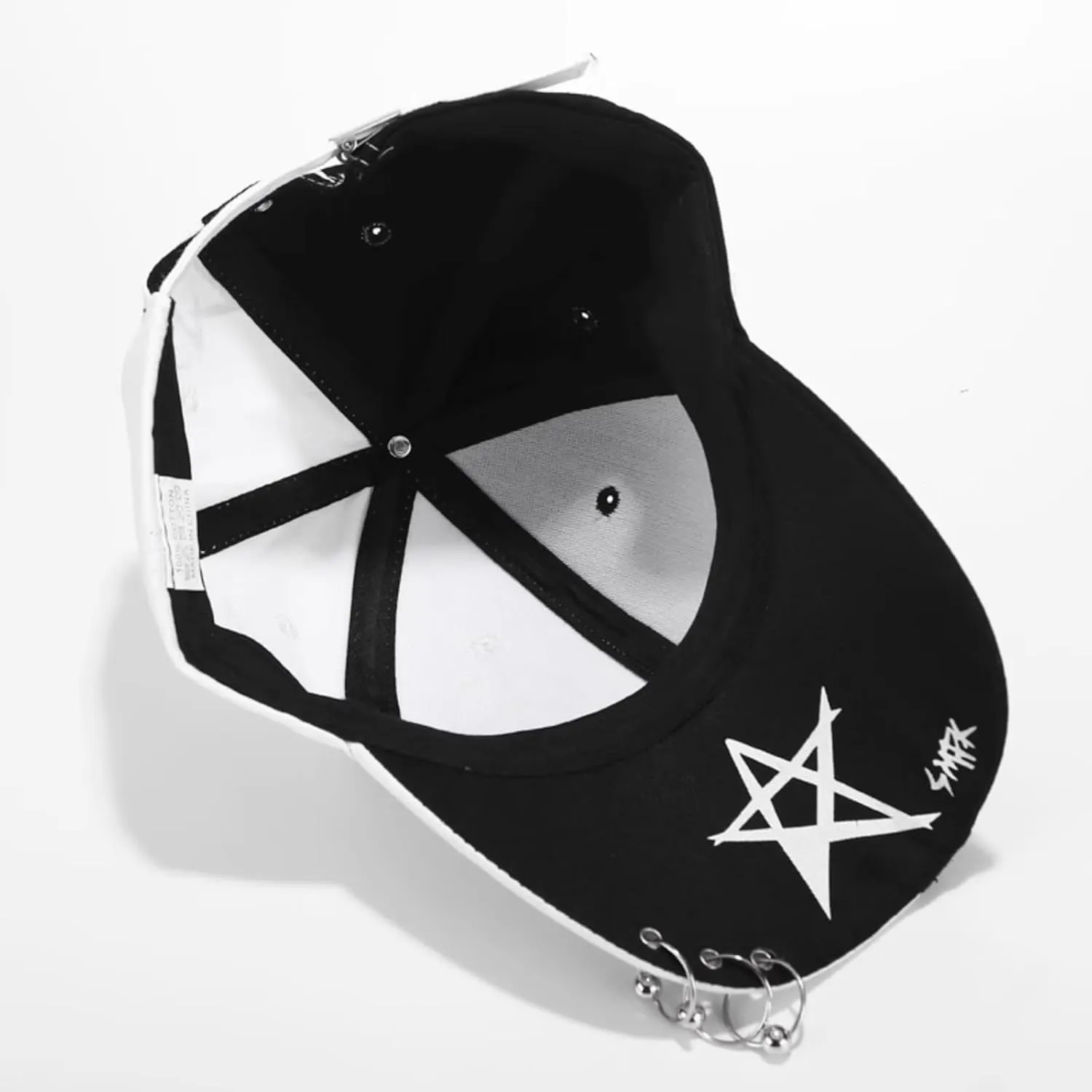 Men Women Y2K Punk Baseball Cap Graffiti Korean Hip Hop Hat Emo Alt Adjustable Caps Street Accessories Clothes Summer