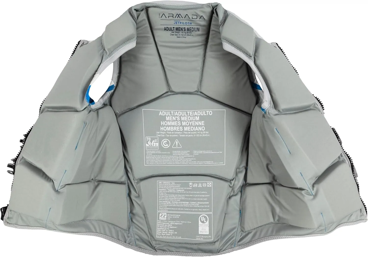 Men's Armada Neoprene Coast Guard Approved Life Jacket PFD