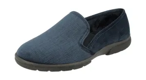 Men'S Slippers / House Shoes (Kendal)2V Wide Fit By Db Shoes in Navy