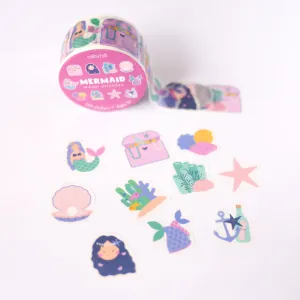 Mermaid Decorative Washi Stickers for Journaling • Scrapbooking