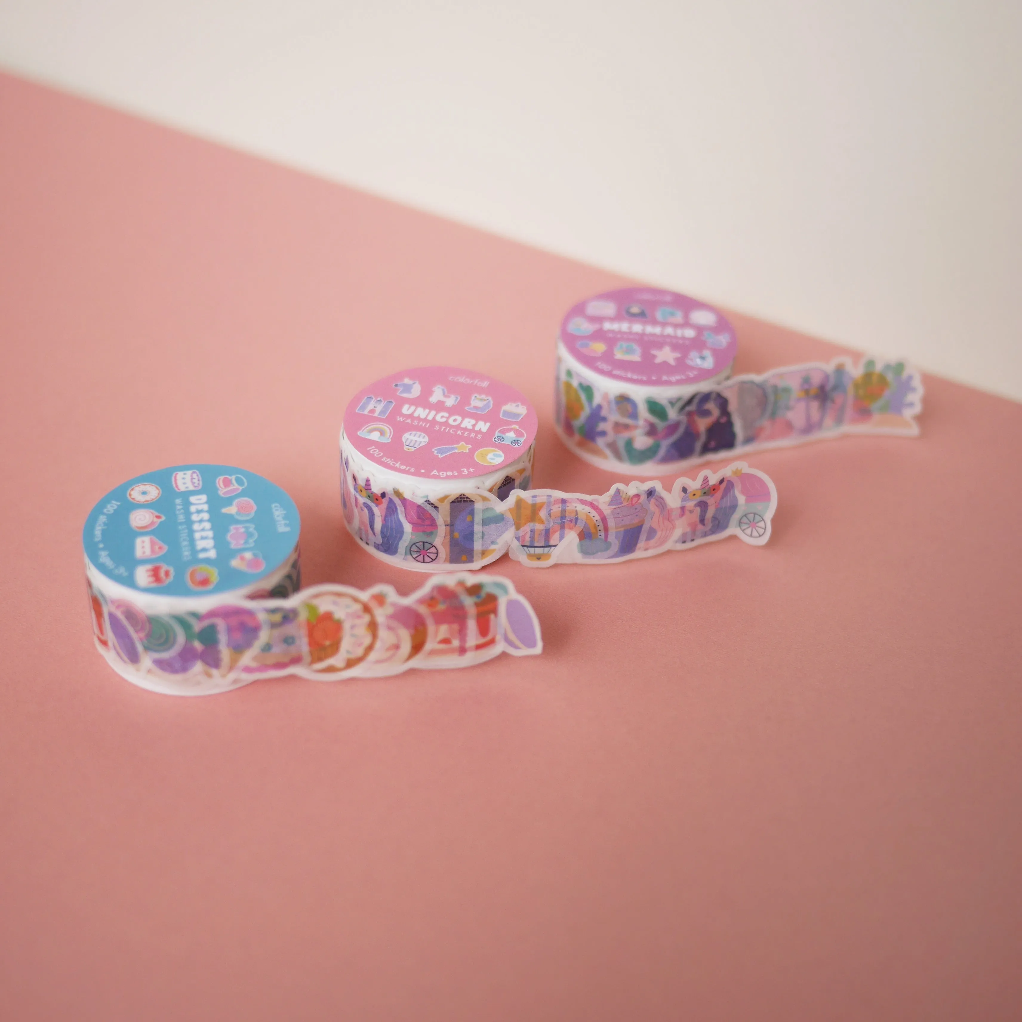 Mermaid Decorative Washi Stickers for Journaling • Scrapbooking