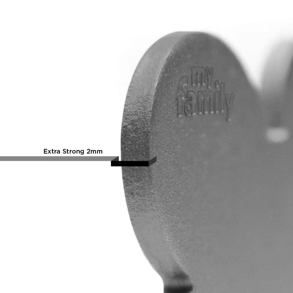 MyFamily Pet Tag: Basic Big Aluminum Gray Bone