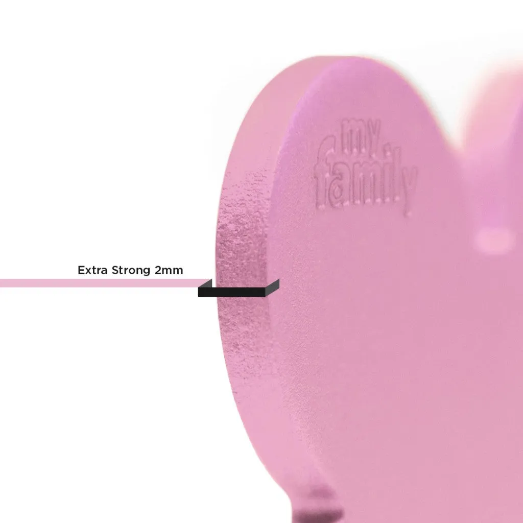 MyFamily Pet Tag: Basic Small Aluminum Pink Bone
