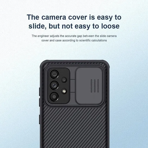 Nillkin Samsung Galaxy A23 5G Case, CamShield Series Slim Stylish Protective Case with Slide Camera Cover (Black)