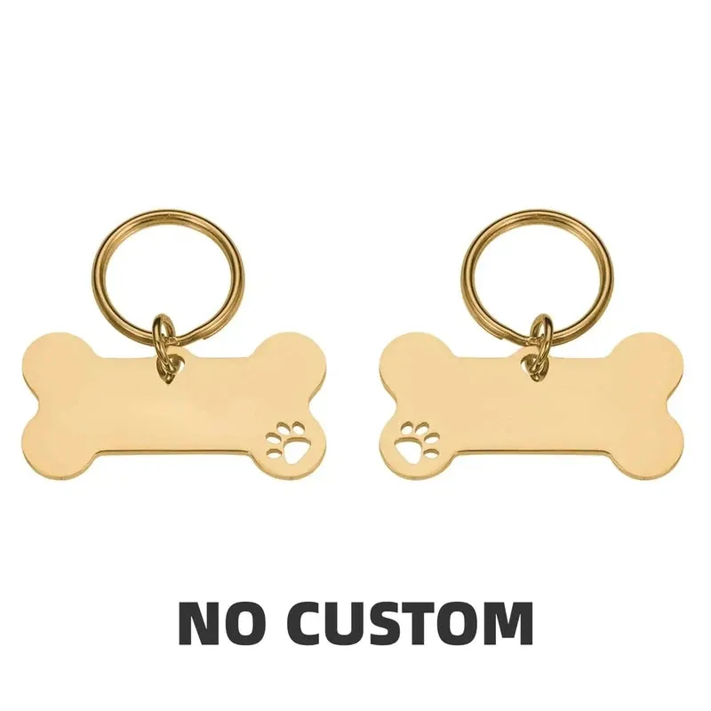Personalized Bone Dog Collar Tag