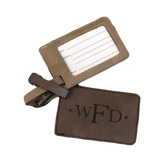 Personalized Leatherette Luggage Tag