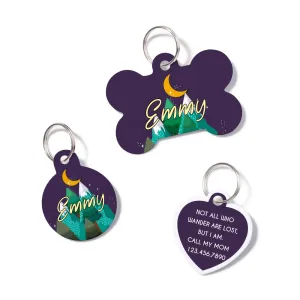 Personalized Unique Night Landscape Pet ID Tag