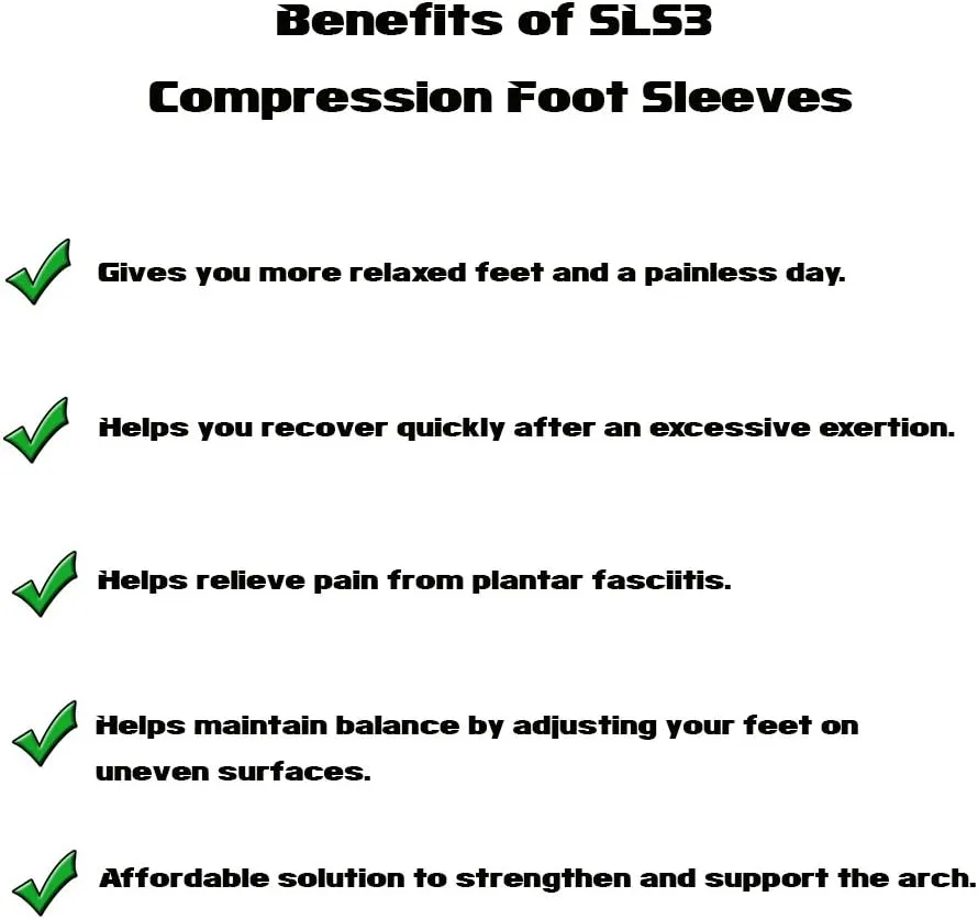 Plantar Fasciitis Compression Socks - Foot Pain Sock - Ankle Sleeve - Wrap for Fascitis Arch Support