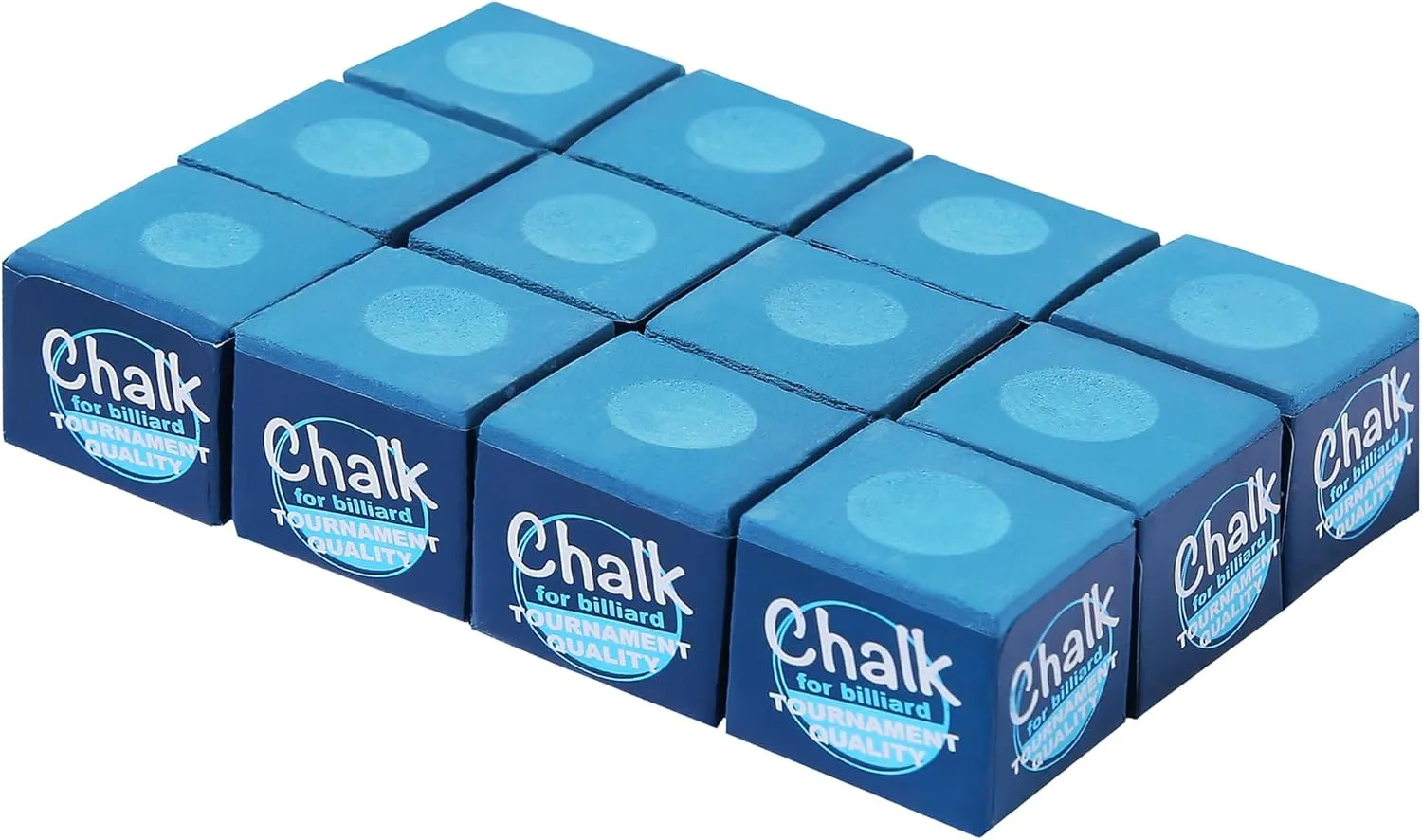 Pool Chalk, 12-Pack of Billiard/Pool Cue Chalks, Pool Table Chalk for Games, Gifts, Home, Tournaments and Sports Hobbies