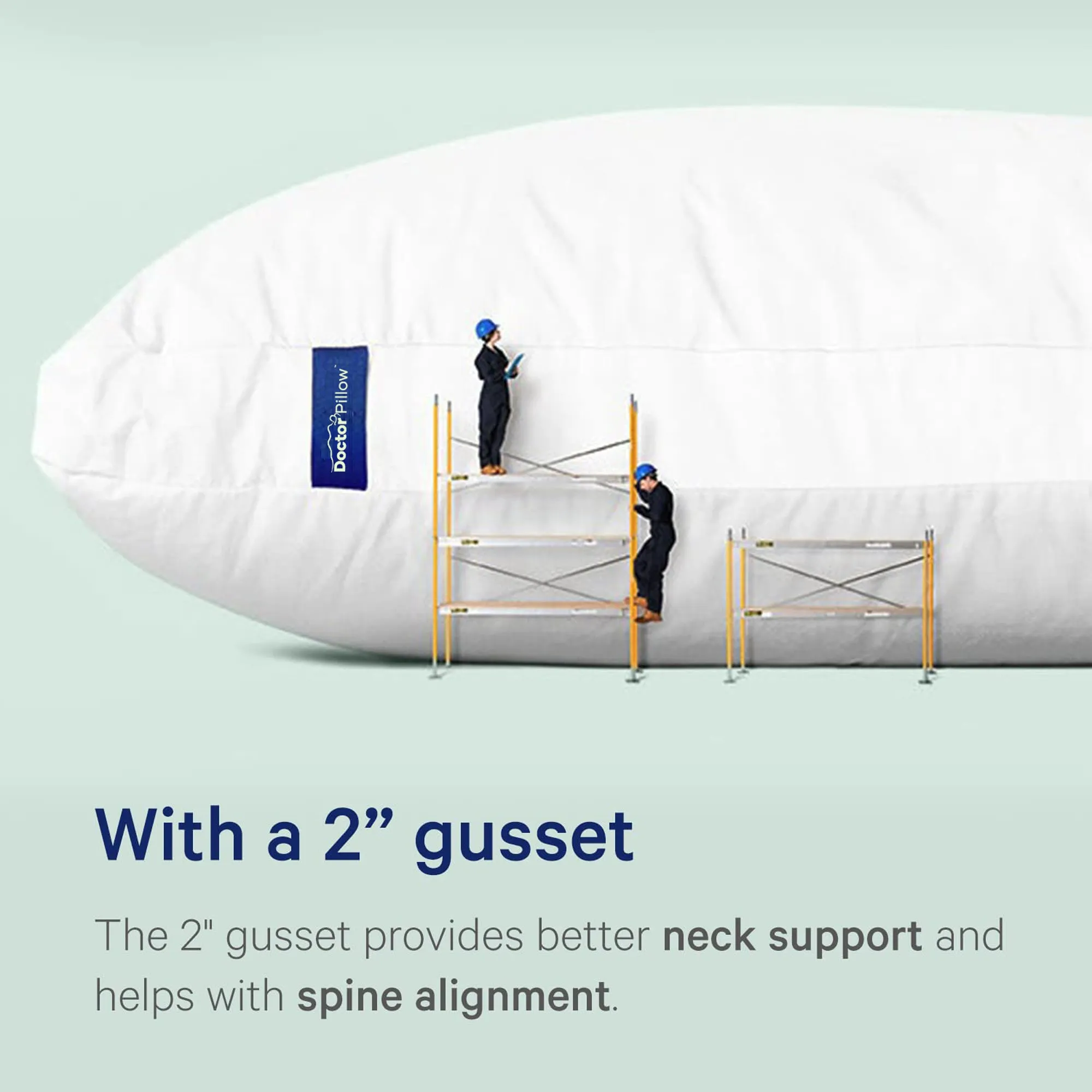 REMEDY HEALTH PILLOW - Original for Incredible Night’s Sleep, Standard, White