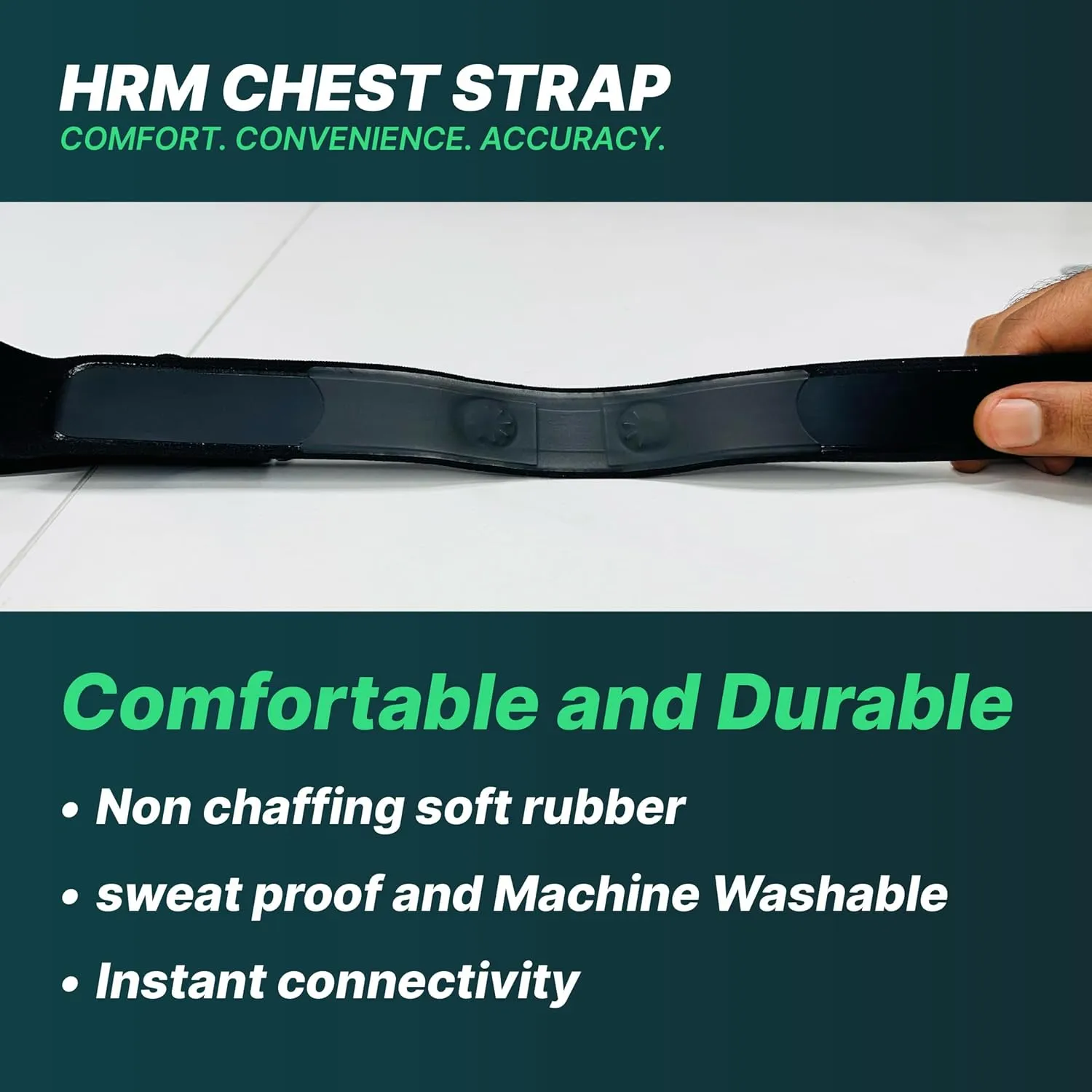 Replacement Heart Rate Chest Monitor Strap, Compatible with Frontier X2 Wahoo Tickr Polar Garmin HRM Coospo