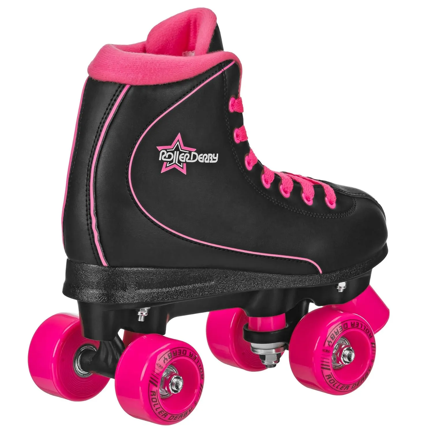 Roller Derby Roller Star 600 Women's Roller Skates - Black/Pink - Size 05