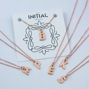 Rose Gold Initial Necklace