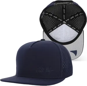 Salt Mafia Flat Brim Waterproof Hats for Men - Performance Snapback Surfer Hat