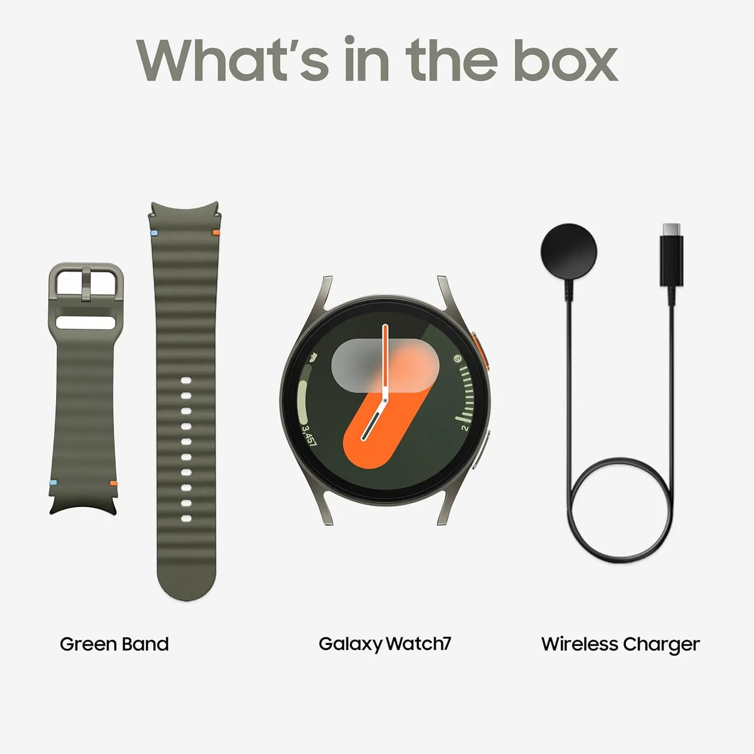 Samsung Galaxy Watch 7 (40mm, Green, BT) with 3nm Processor | Dual GPS | Sapphire Glass & Armour Aluminum | 5ATM & IP68 | HR, SpO2, BP & ECG Monitor