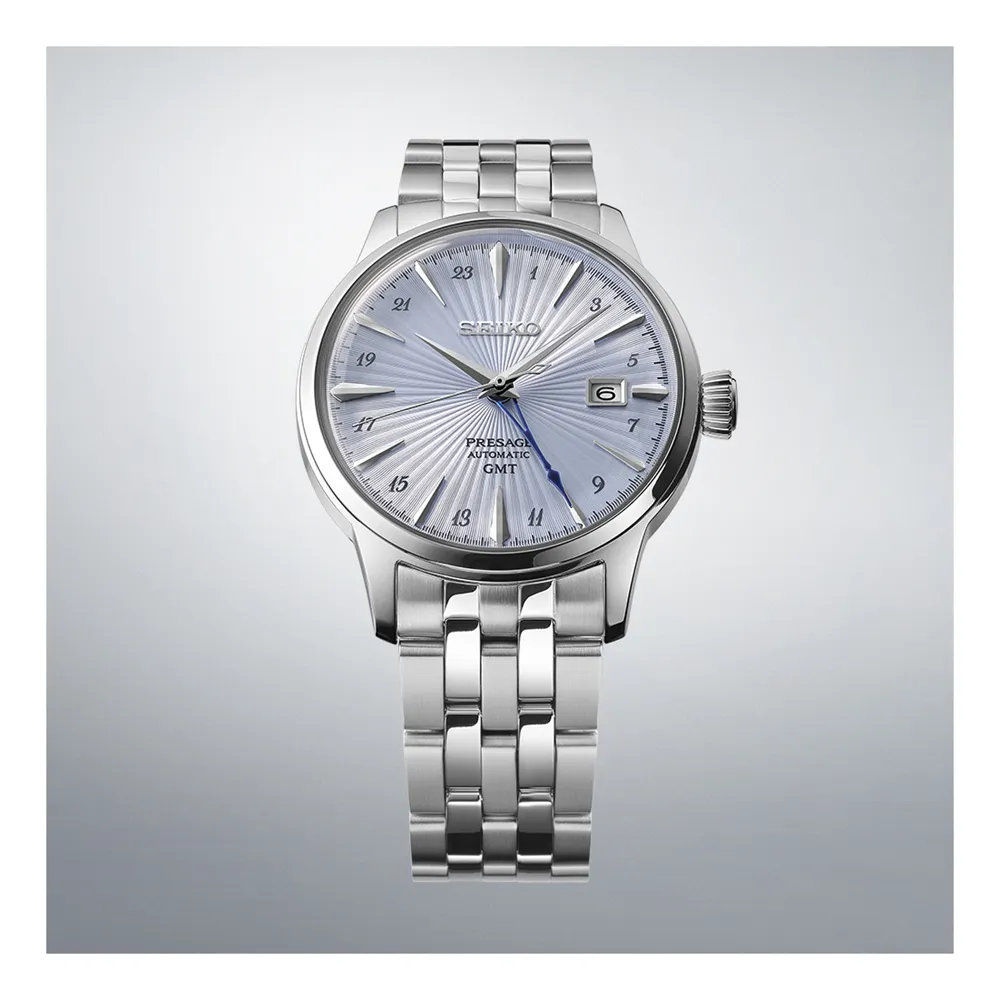 Seiko Presage Automatic GMT Stainless Steel Timepiece SSK037J