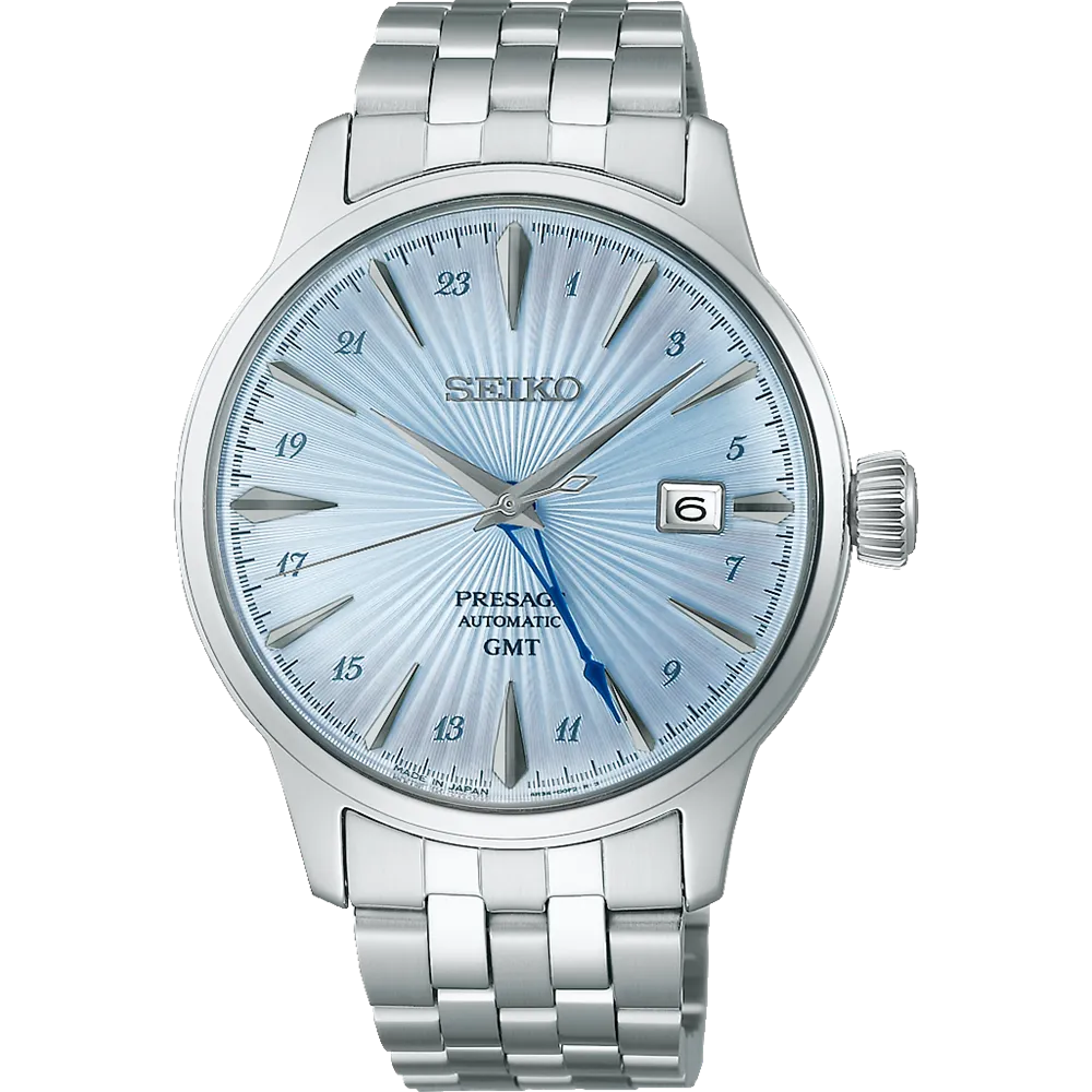 Seiko Presage Automatic GMT Stainless Steel Timepiece SSK037J