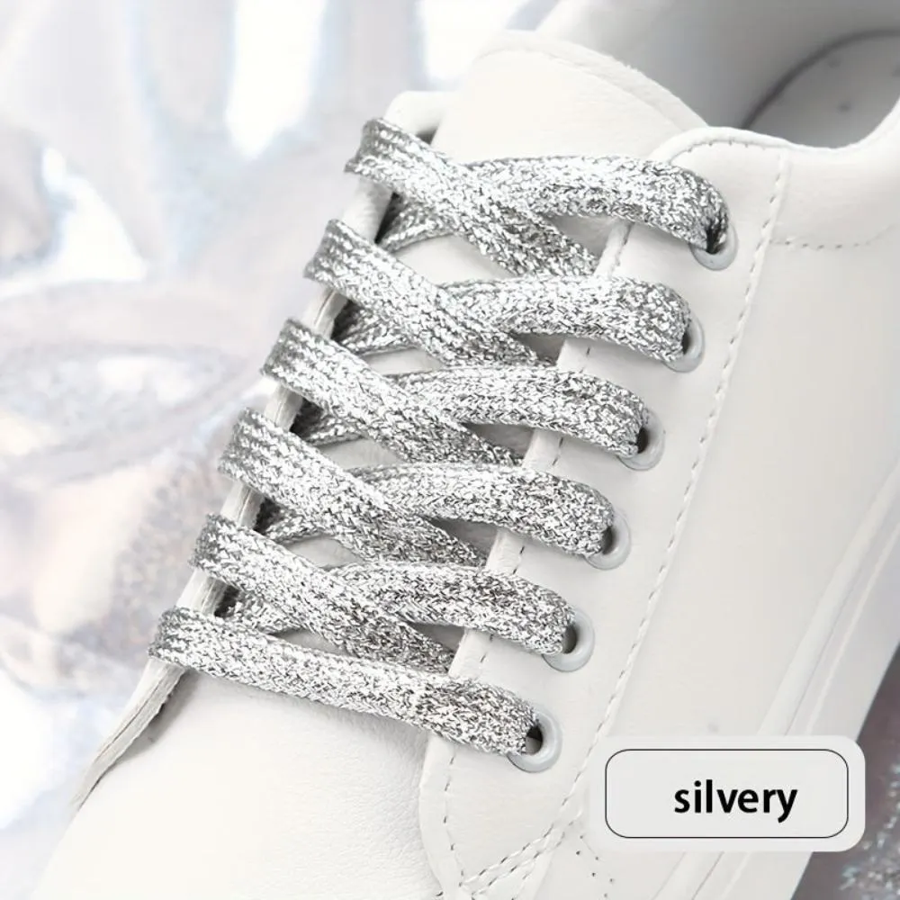 shoelaces colorful lurex laces women kids vs stylish everyday shoestrings ✈️ free.shipping