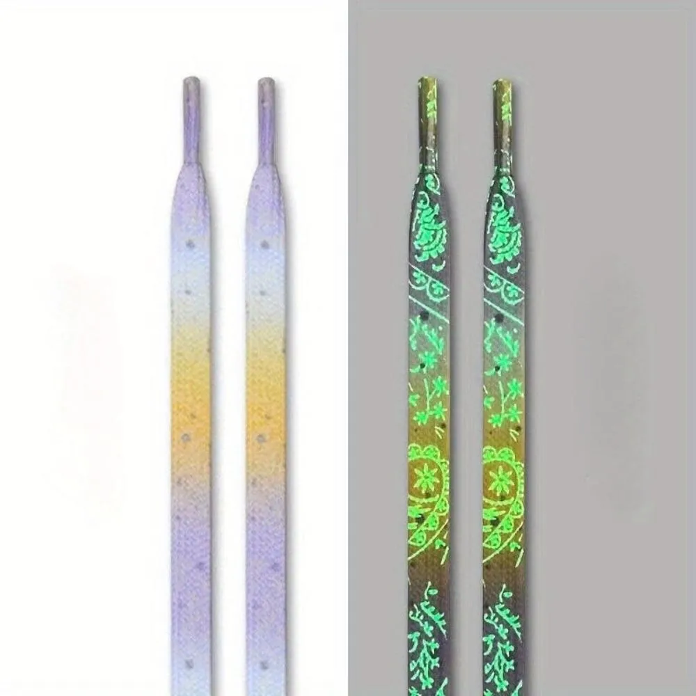 shoelaces luminous glowing lace reflective unisex laces shoe shoestrings ✈️ free.shipping