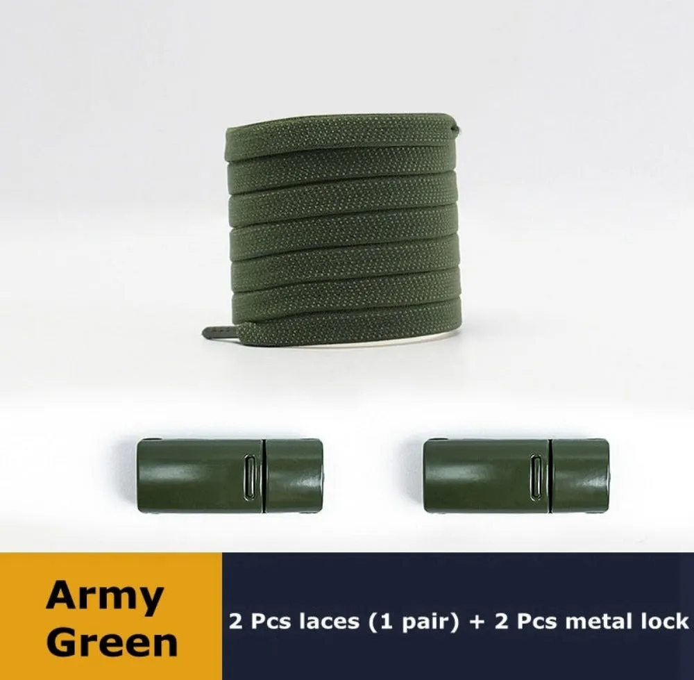 shoelaces magnet lock closure solid replacement durable shoe laces ✈️ free.shipping