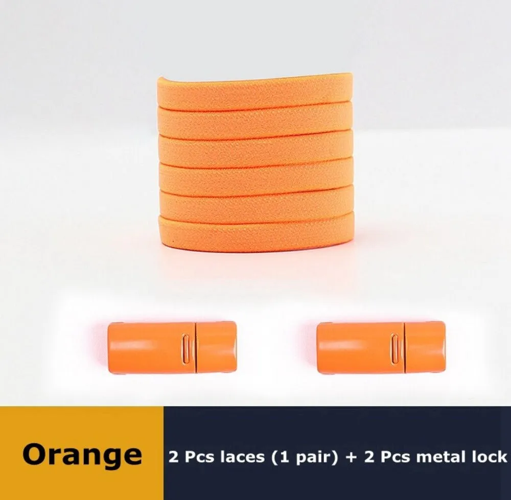 shoelaces magnet lock closure solid replacement durable shoe laces ✈️ free.shipping