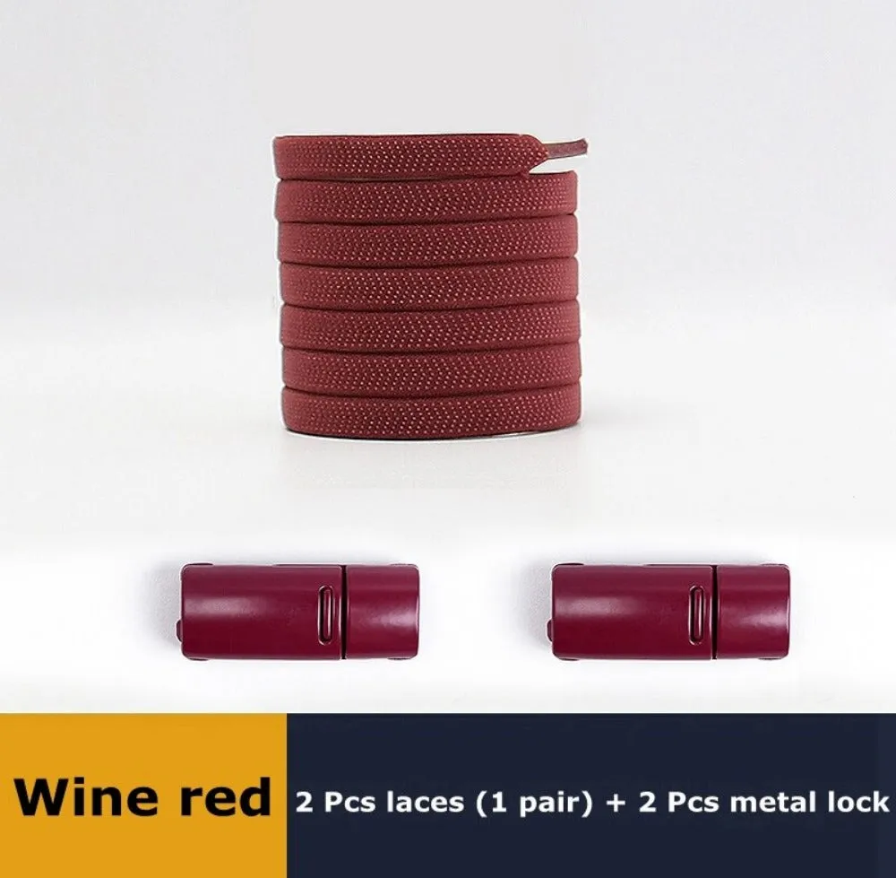 shoelaces magnet lock closure solid replacement durable shoe laces ✈️ free.shipping