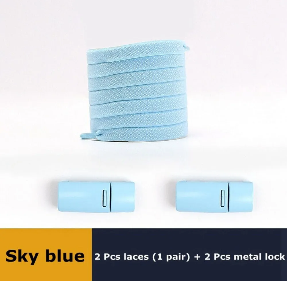 shoelaces magnet lock closure solid replacement durable shoe laces ✈️ free.shipping