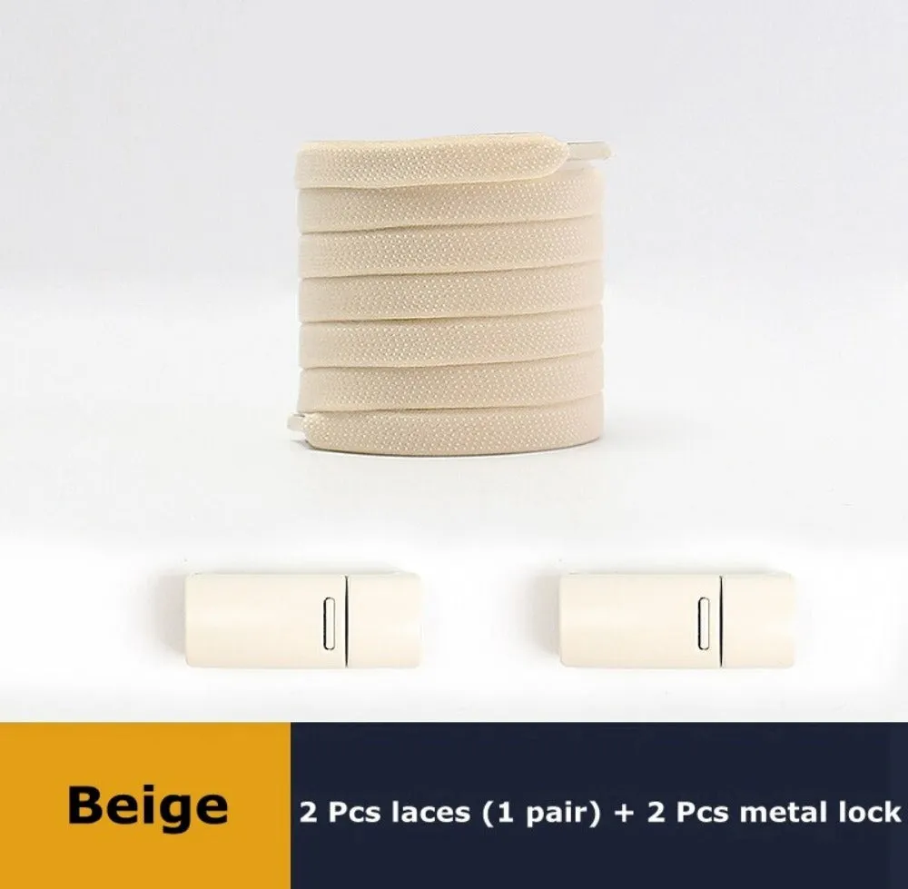shoelaces magnet lock closure solid replacement durable shoe laces ✈️ free.shipping