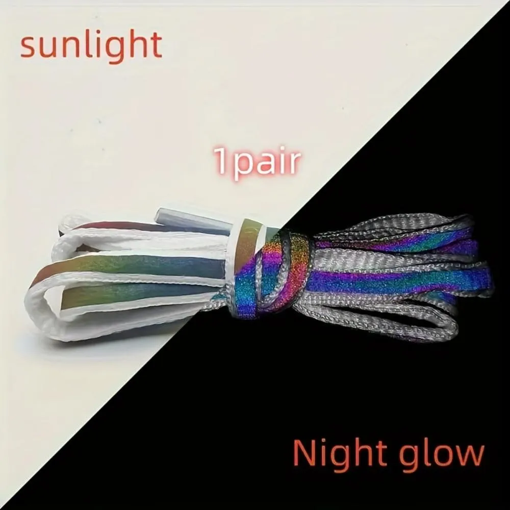 shoelaces reflective sequins normal tying sports shoe laces shoestrings ✈️ free.shipping
