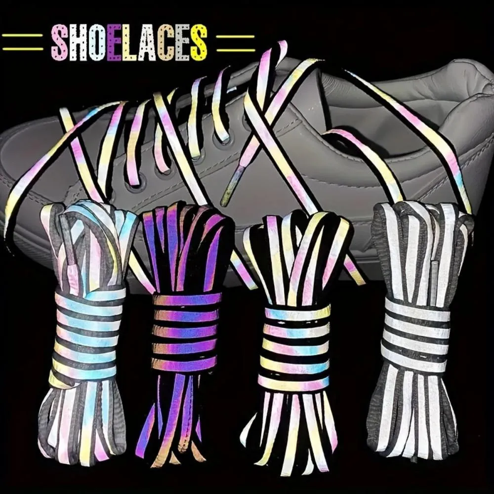 shoelaces reflective sequins normal tying sports shoe laces shoestrings ✈️ free.shipping