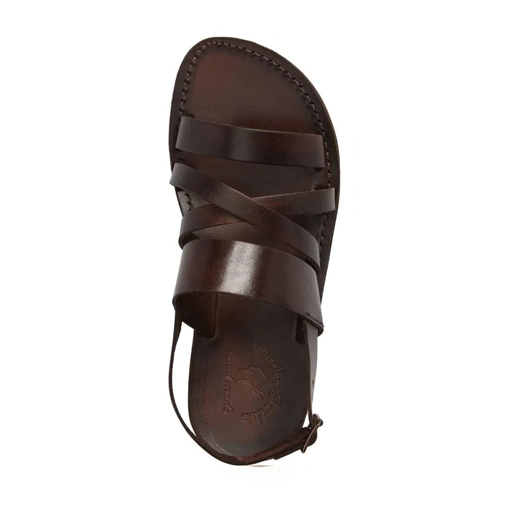 Silas - Leather Slingback Sandal | Brown