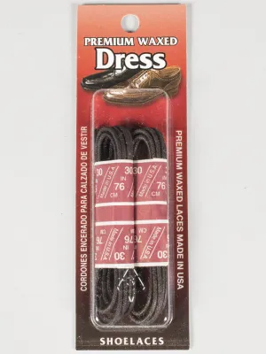 SOLE CHOICE - WAXED DRESS SHOE LACES (BROWN)