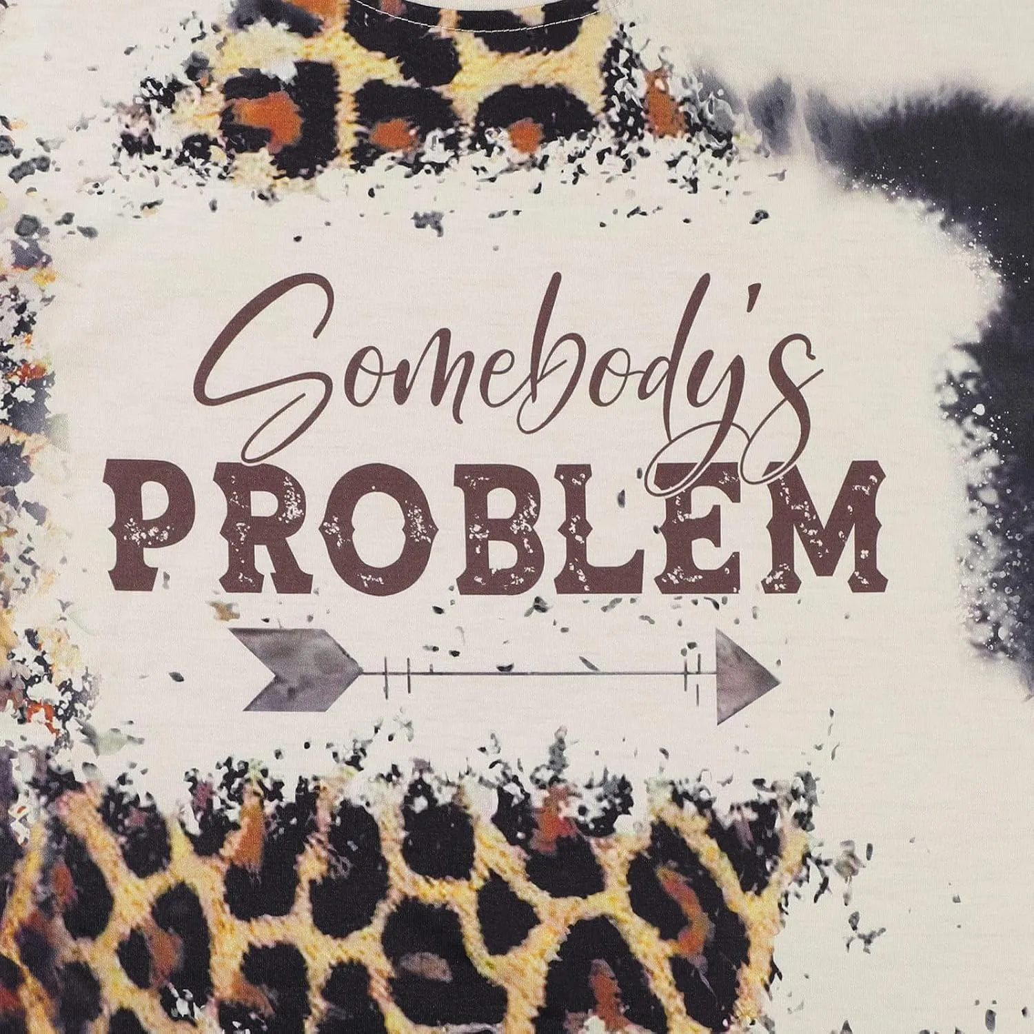 Somebody's Problem T Shirt Womens Western Cowgirl Country Music Summer Graphic Short Sleeve Vintage Top Tees