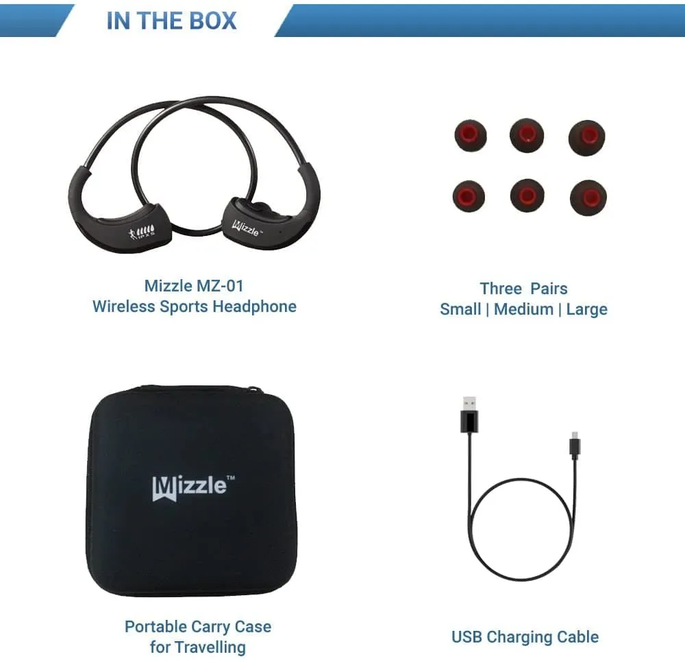 Stereo Bluetooth In-Ear Headphones with mic for Gym Running Cycling Jogging Sports Workouts Outdoor