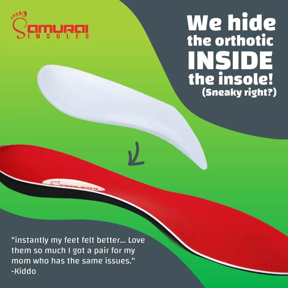 The Original Samurai Insoles®- Kick Foot Pain to the Curb