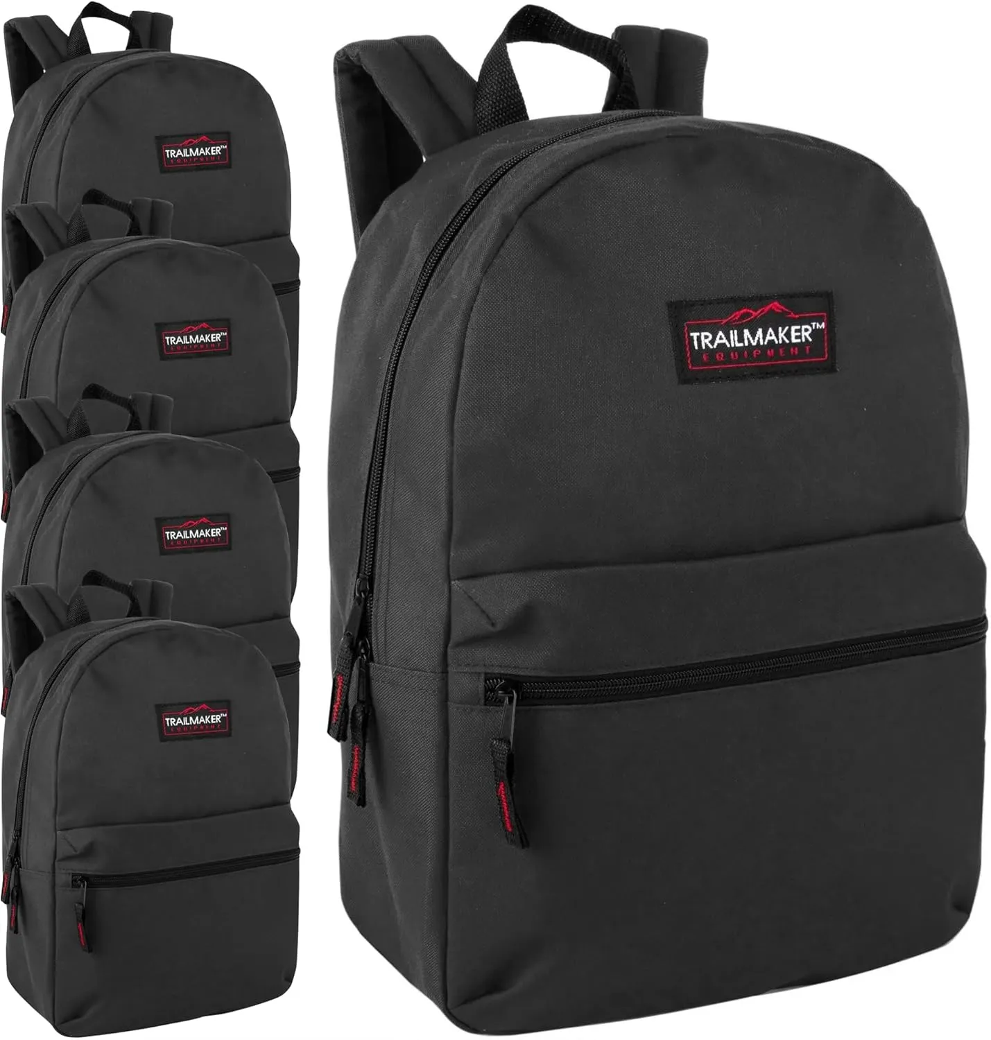 Trail maker 24 Pack 17 Inch Backpacks in Bulk Backpacks for Boys, Girls, School, and Homeless Donation