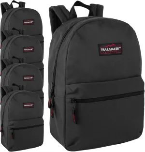 Trail maker 24 Pack 17 Inch Backpacks in Bulk Backpacks for Boys, Girls, School, and Homeless Donation